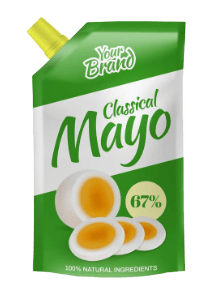 Realistic plastic pouch